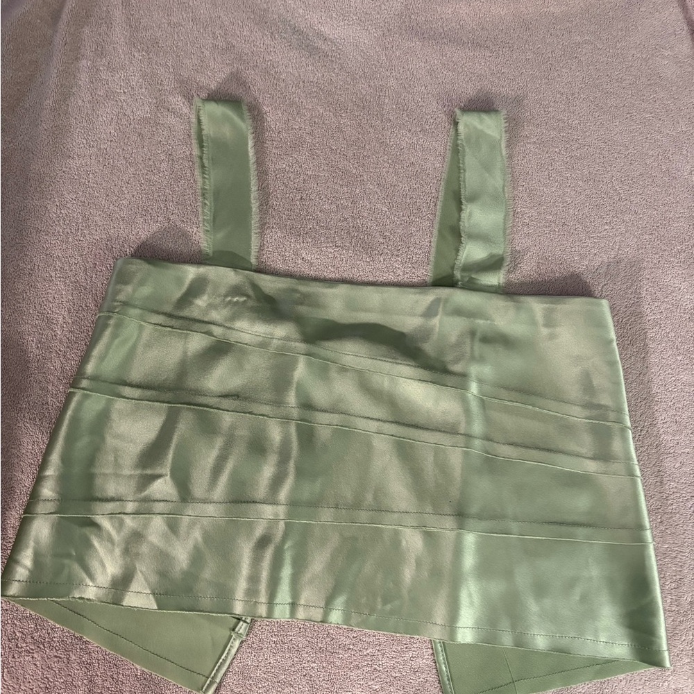 NONchalant Mint Satin Top